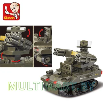 Конструктор Sluban M38-B0283 Зенитно-ракетный комплекс TOR-M1 (212 деталей) картинка 6